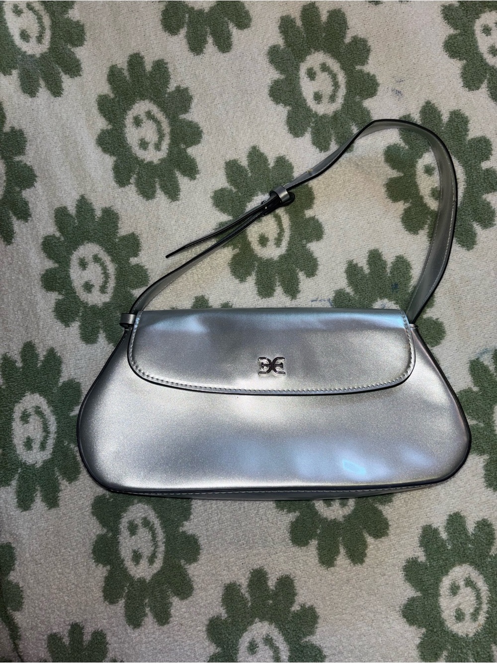 Sam Edelman Metallic Silver Shoulder Bag